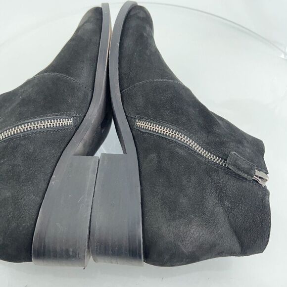 Eileen Fisher Women's Billie Boot Size 7.5 Black Tumbled Nubuck Bootie Ankle - Picture 9 of 14